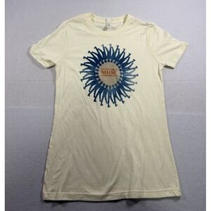 Muse The Band Your T Shirt Top Juniors Large Cream Colored